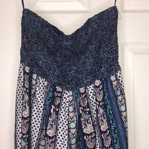 Strapless romper